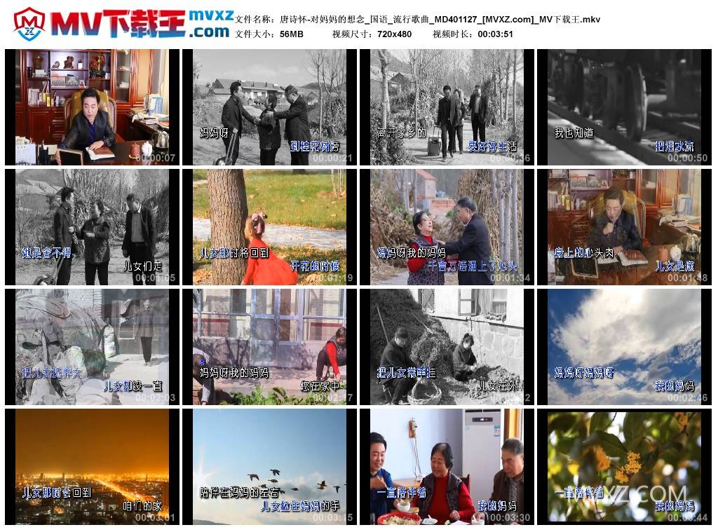 唐诗怀-对妈妈的想念_国语_流行歌曲_MD401127